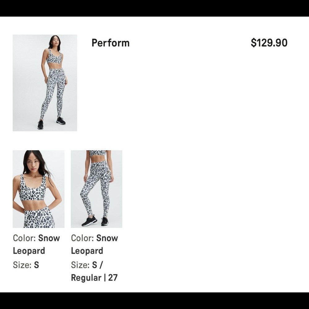 Fabletics Snow Leopard Set - Picture 6 of 7